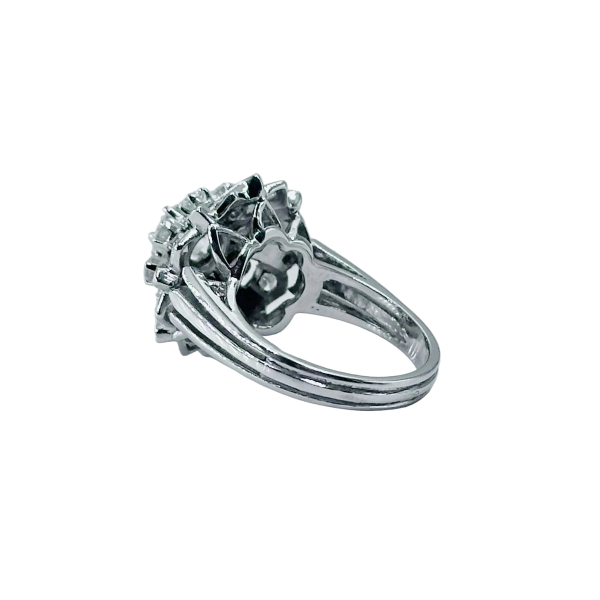 Entourage Ring in white gold, platinum, and diamonds
