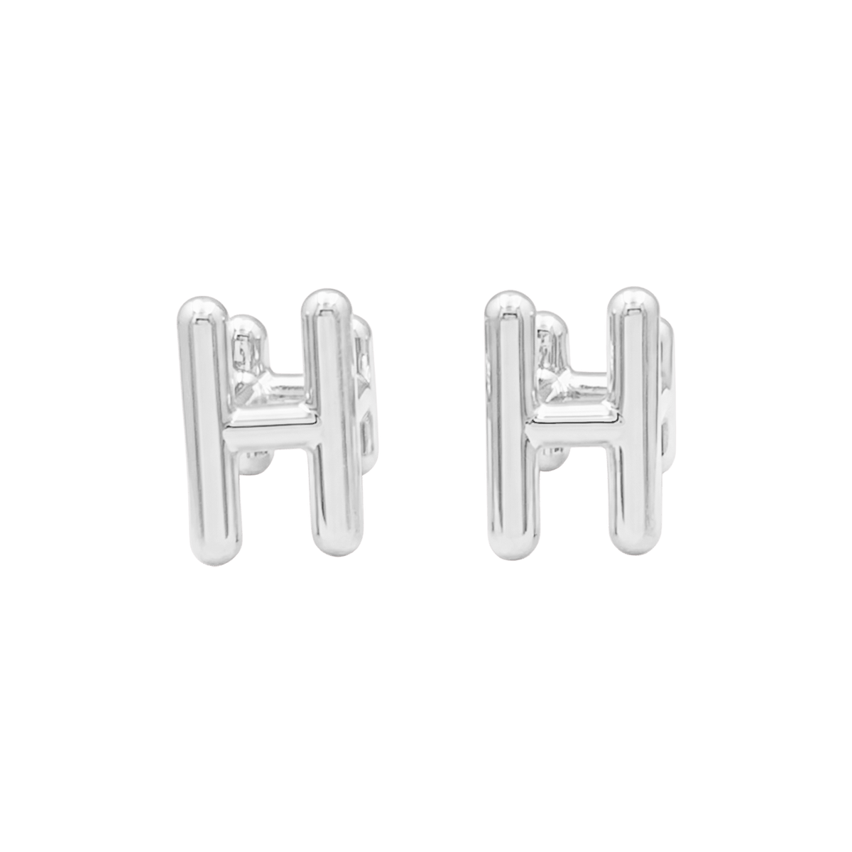 Boutons de manchette HERMÈS Ever chaîne d'ancre en argent