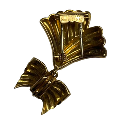VAN CLEEF & ARPELS Yellow Gold Clip Brooch