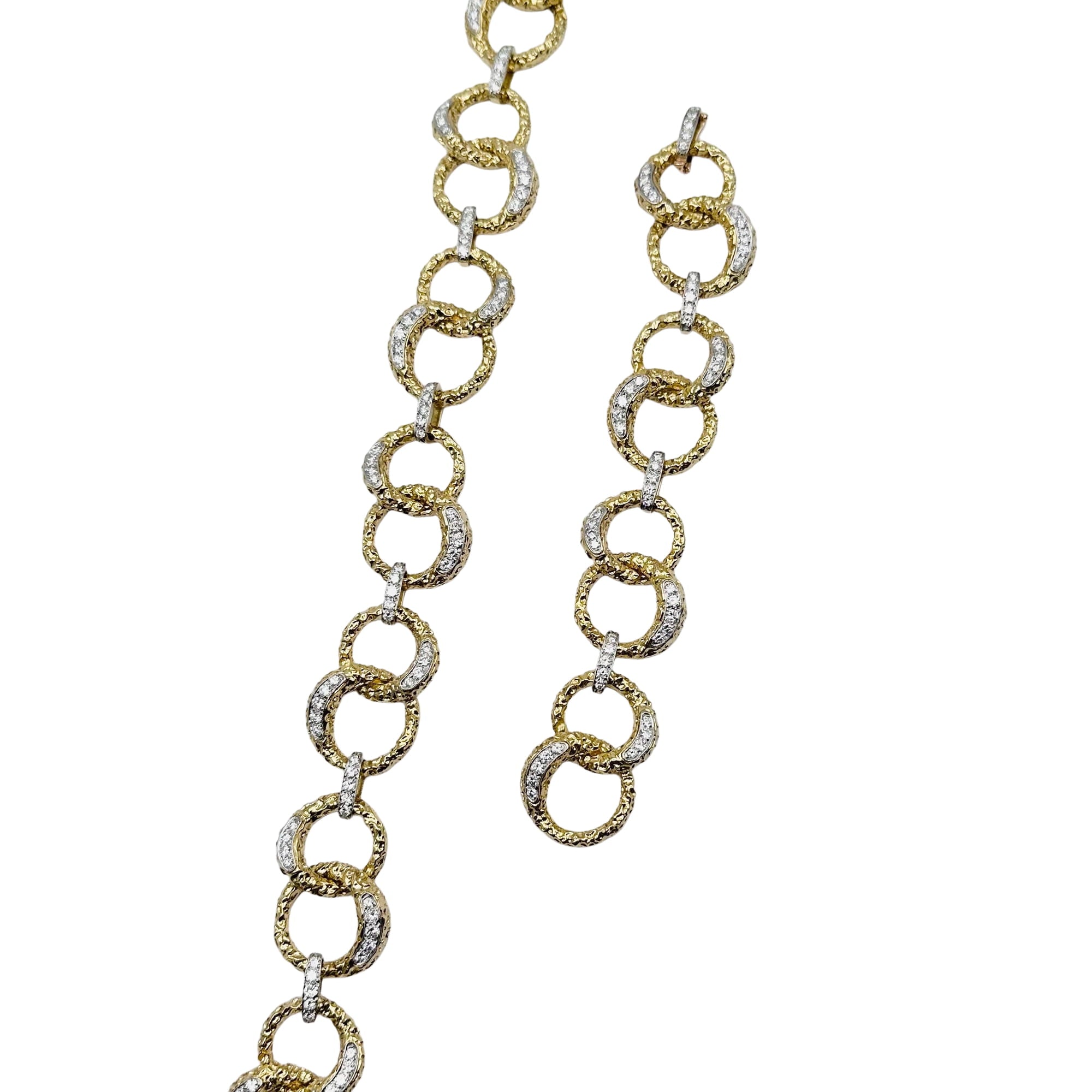 M. GERARD Bracelet in yellow gold, Platinum, and Diamonds