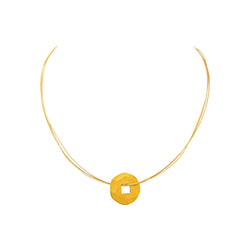 Dinh Van Necklace: Chinese-Style Yellow Gold Piece