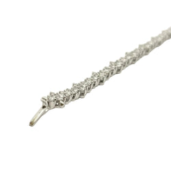 "Ligne" Bracelet in White Gold and Diamonds