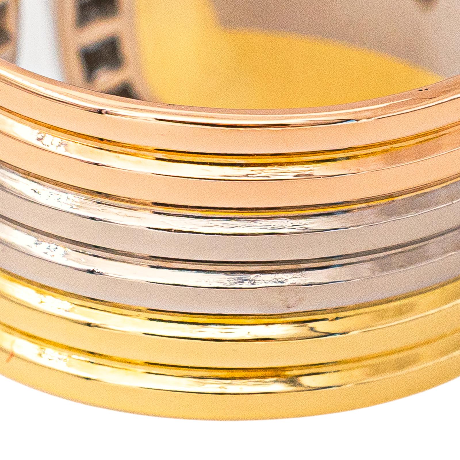 Cartier "C de Cartier" Ring in Yellow Gold with Diamonds