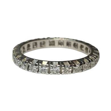 Platinum and Diamond Wedding Band