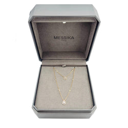 MESSIKA "My Twin" PM Double-Strand Necklace in rose gold and diamonds