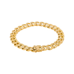Yellow Gold Curb chain Bracelet