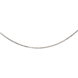 White gold Box chain Necklace