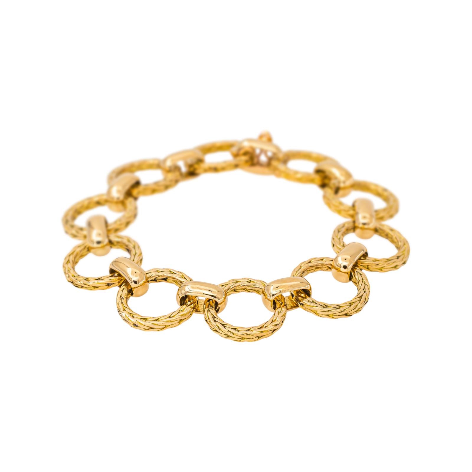 Rolo chain Bracelet in Yellow gold