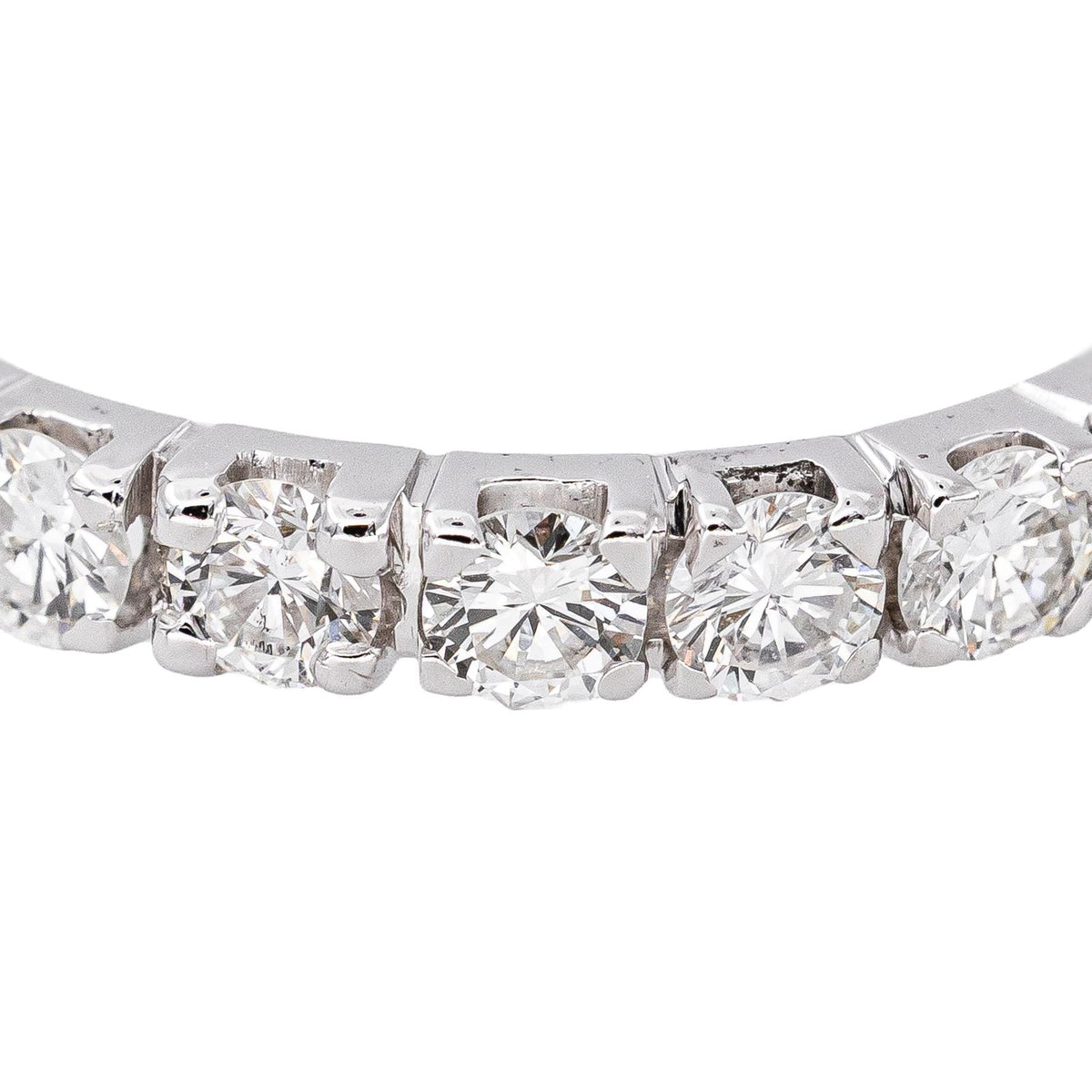 Bague  Alliance tour complet  Or blanc Diamant