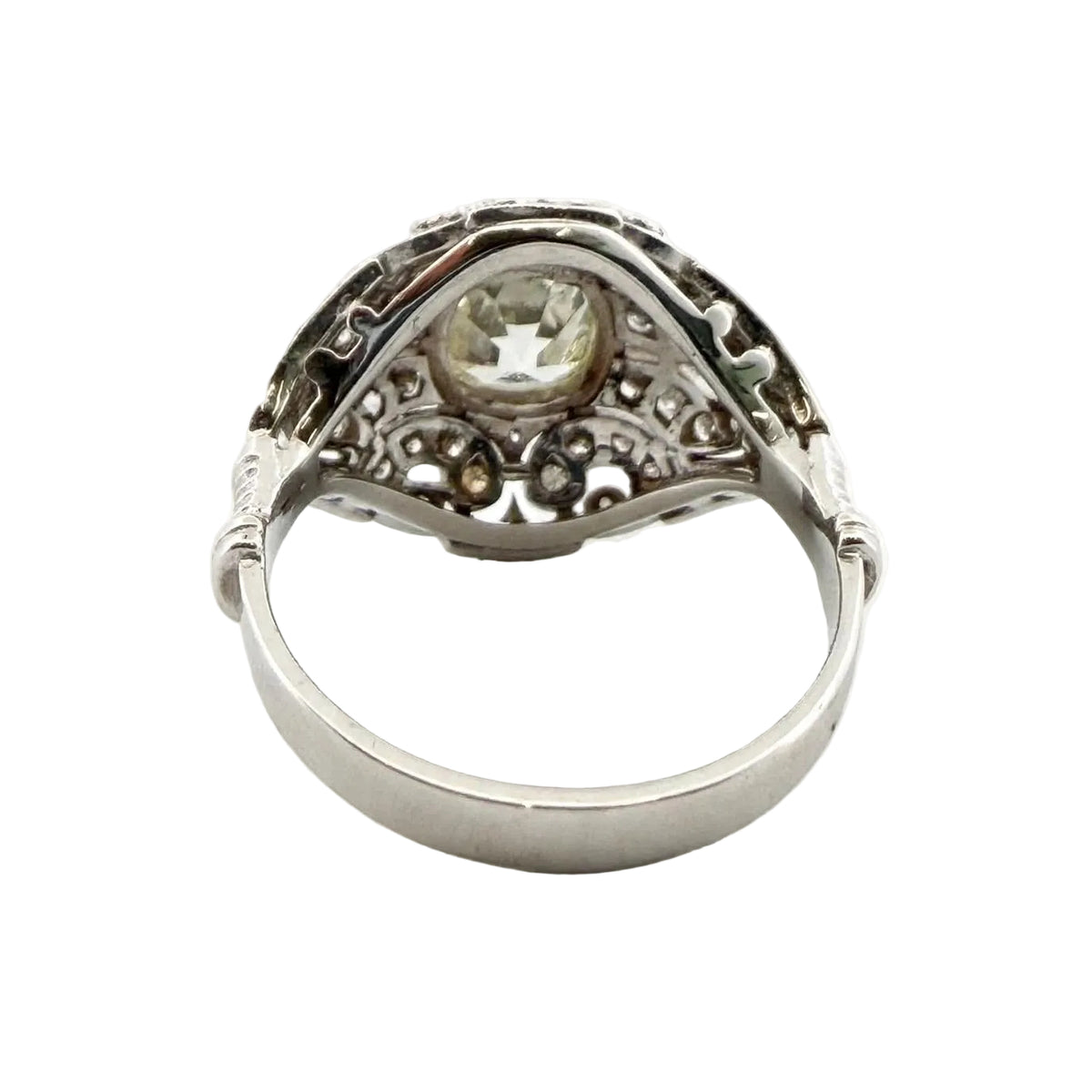 White Gold and Diamond Dome Ring