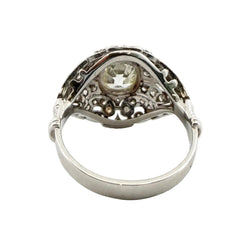 White Gold and Diamond Dome Ring