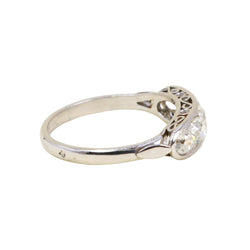 Platinum and Diamond Garter Ring