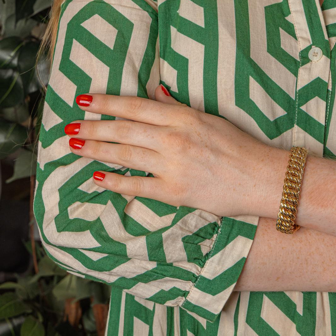 Yellow Gold American Link Bracelet