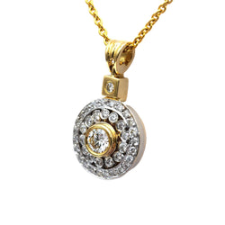 Pendentif en or jaune et diamants