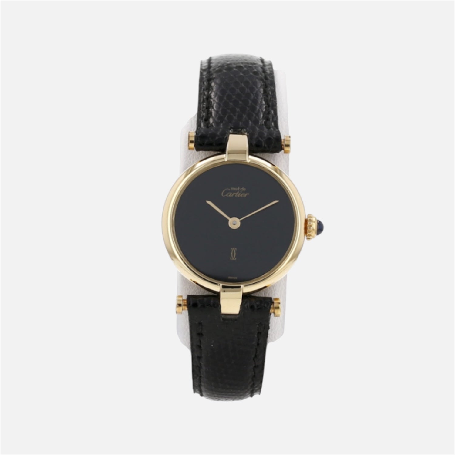 CARTIER "Must de Cartier" Watch in Vermeil and Leather
