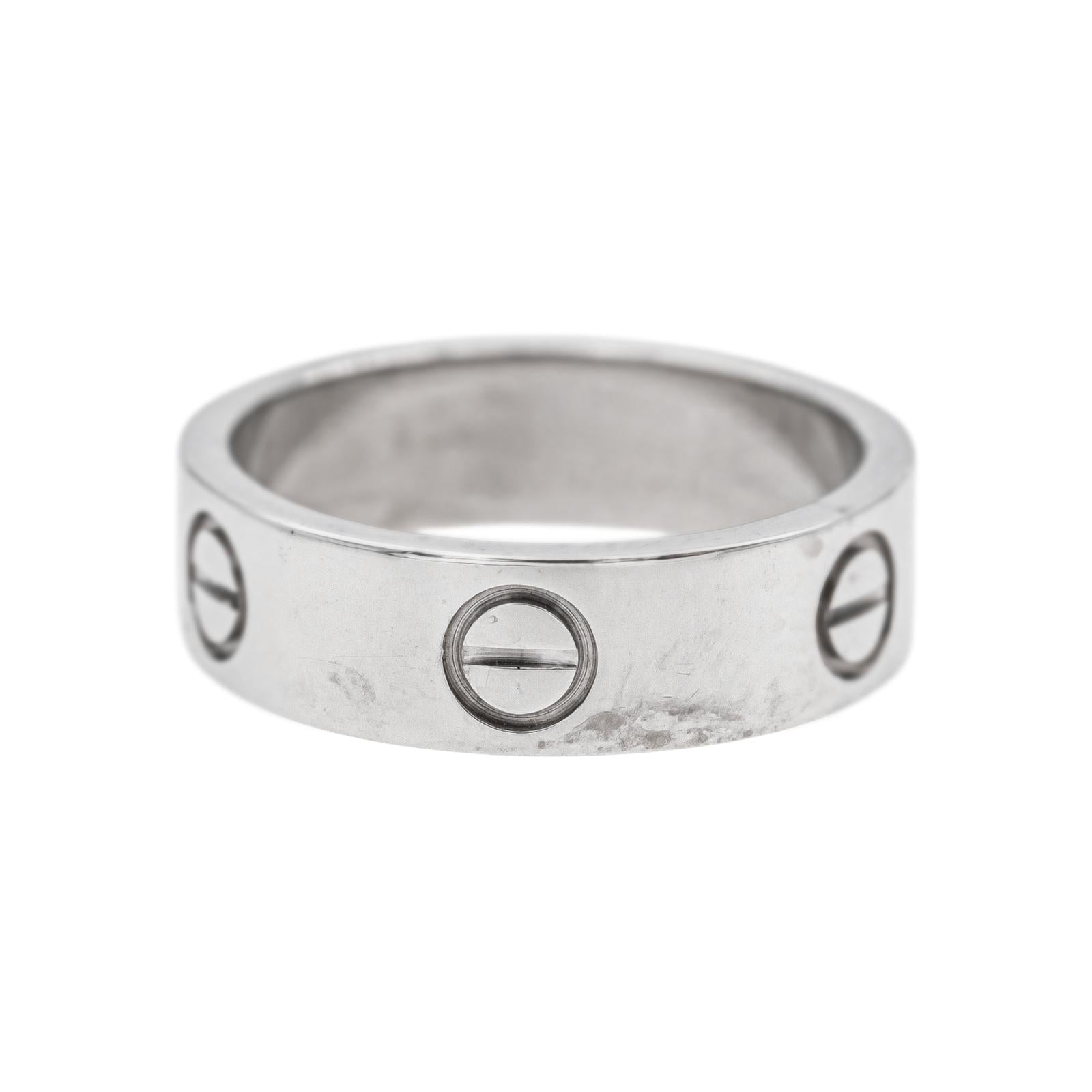 Cartier  Bague  Love  Or blanc
