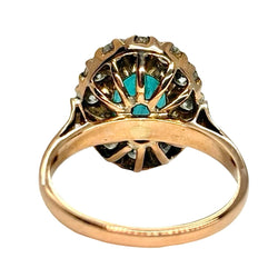 Marguerite Ring in Rose Gold, Emerald, and Diamonds