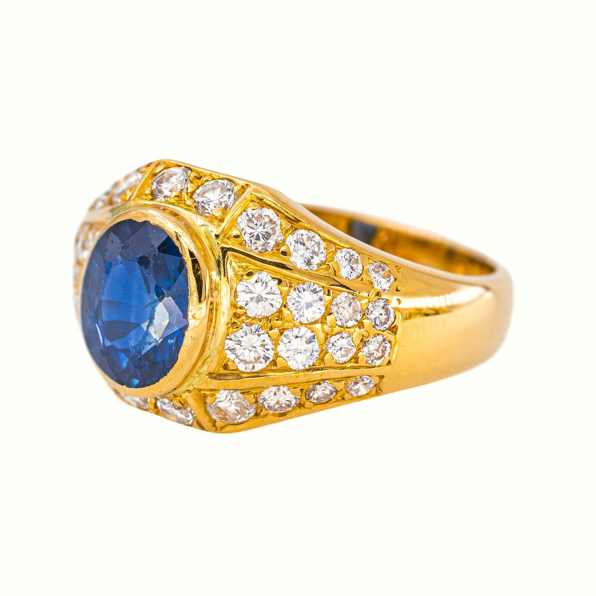 Yellow Gold Sapphire Ring