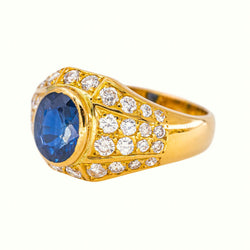 Yellow Gold Sapphire Ring