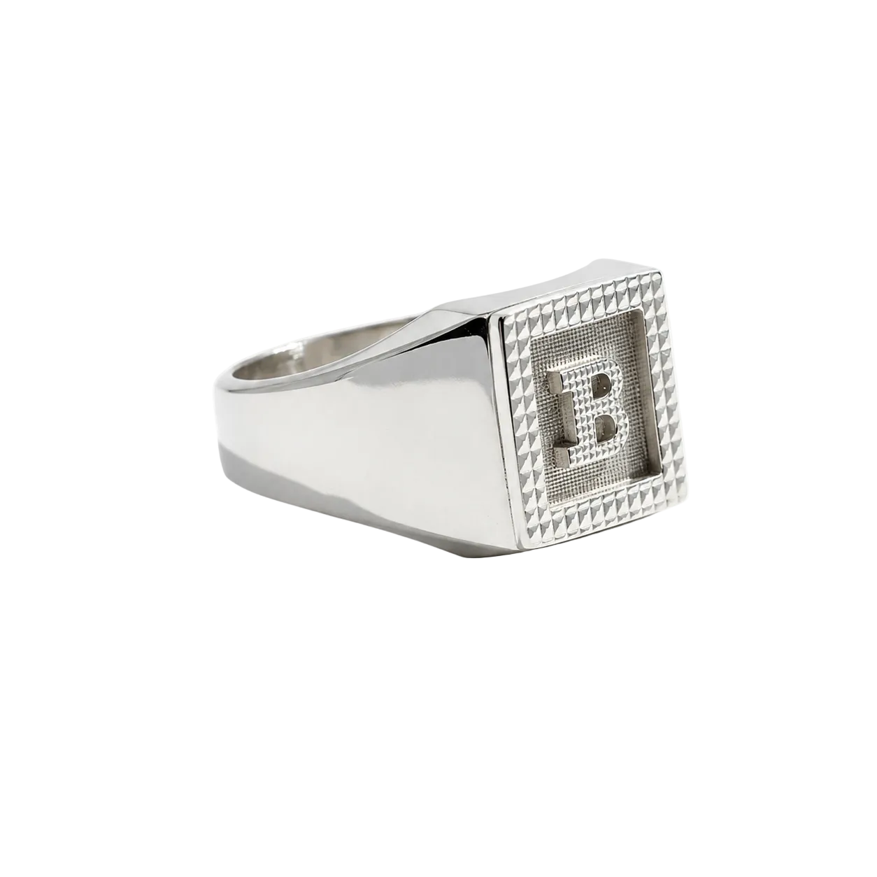 White Gold Signet Ring