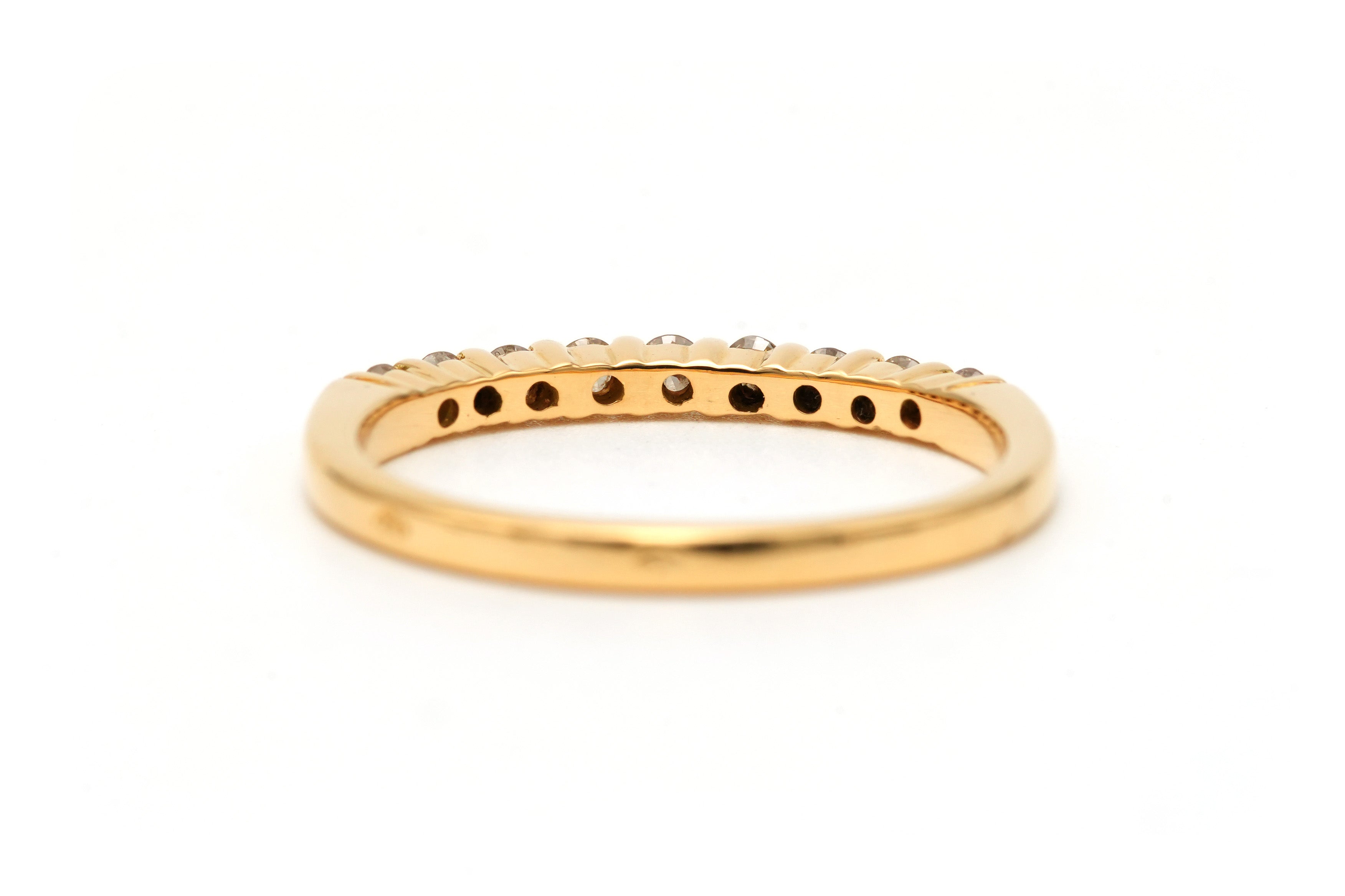 Bague Alliance en or jaune et diamants