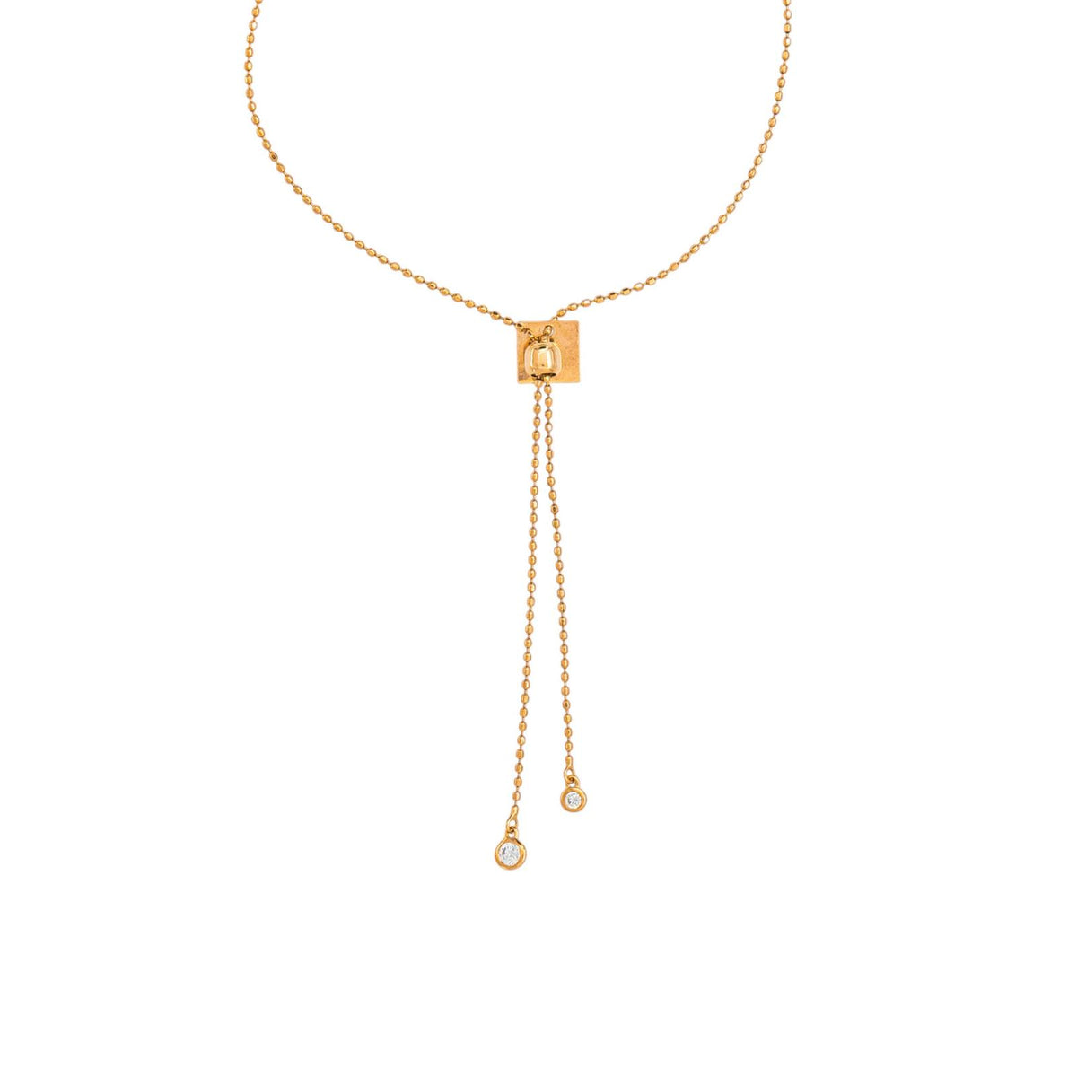 Ginette NY  Collier Négligé  Or rose Diamant