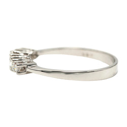 White Gold and Diamond Wedding Band