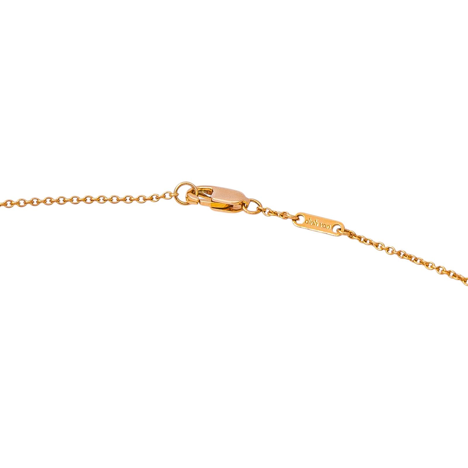 Dinh Van Forçat Link Necklace Rose gold