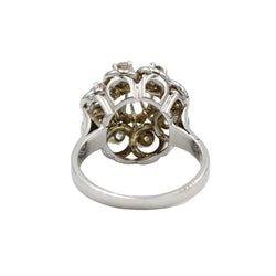 Bague Marguerite en or blanc et diamants