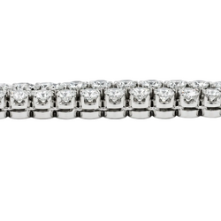 Flexible White Gold and Diamond Bracelet