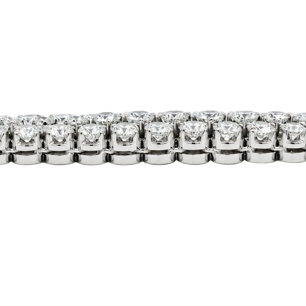 Flexible White Gold and Diamond Bracelet