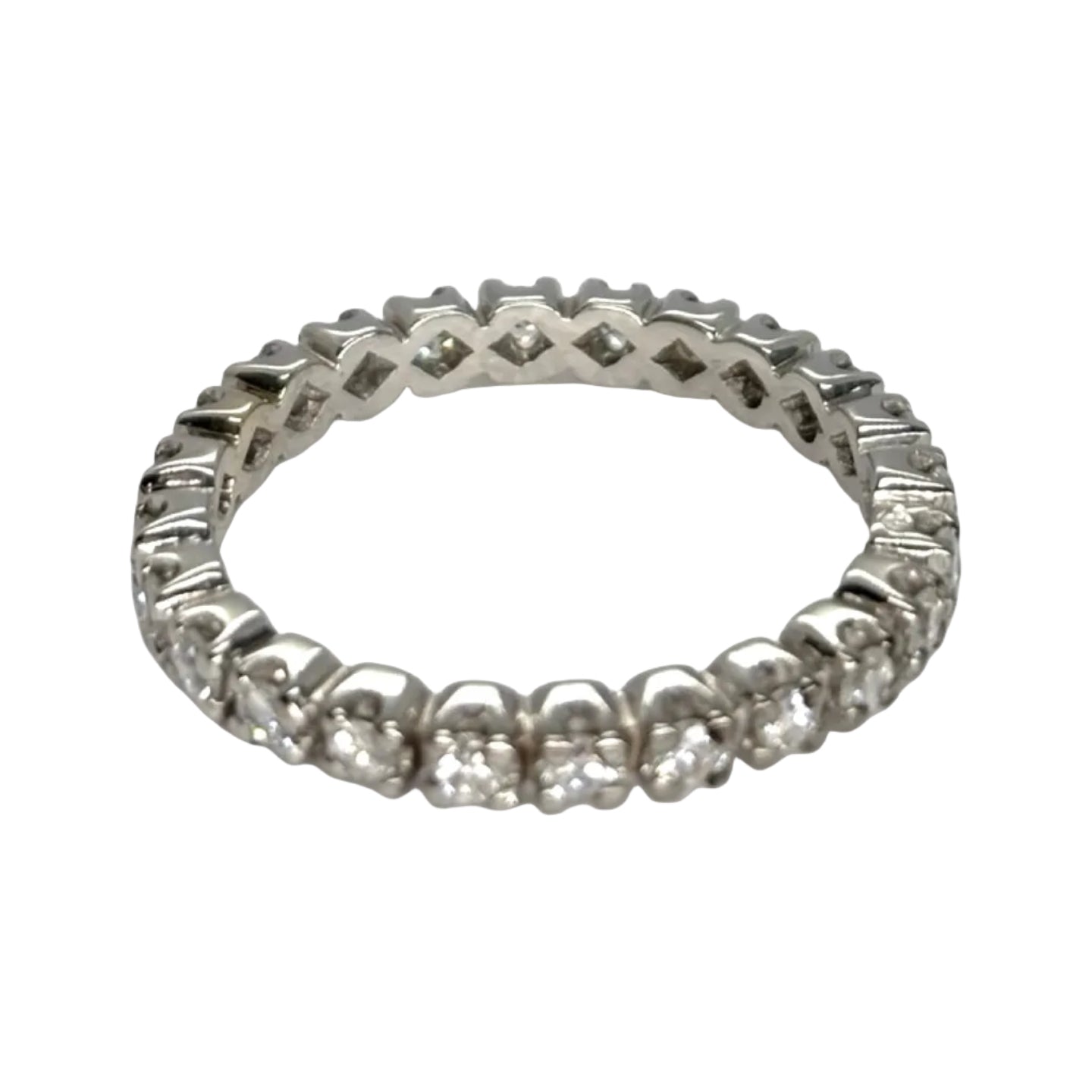 Bague Alliance en or blanc et diamants