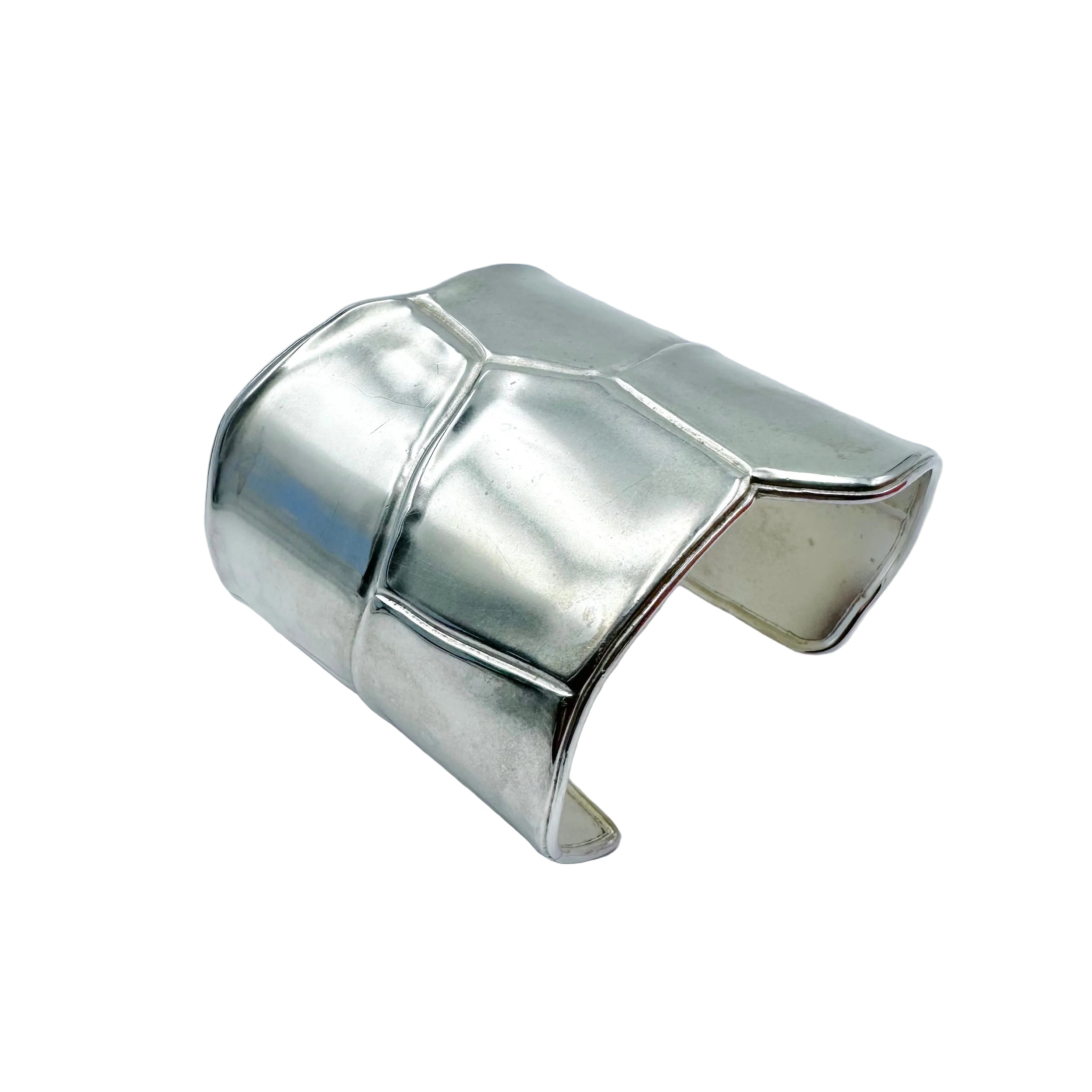 HERMÈS "Niloticus Éclat" Cuff bracelet in silver