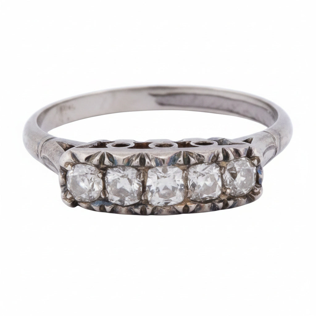 White gold and Diamond Garter Ring