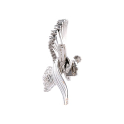 White Gold and Diamond Brooch