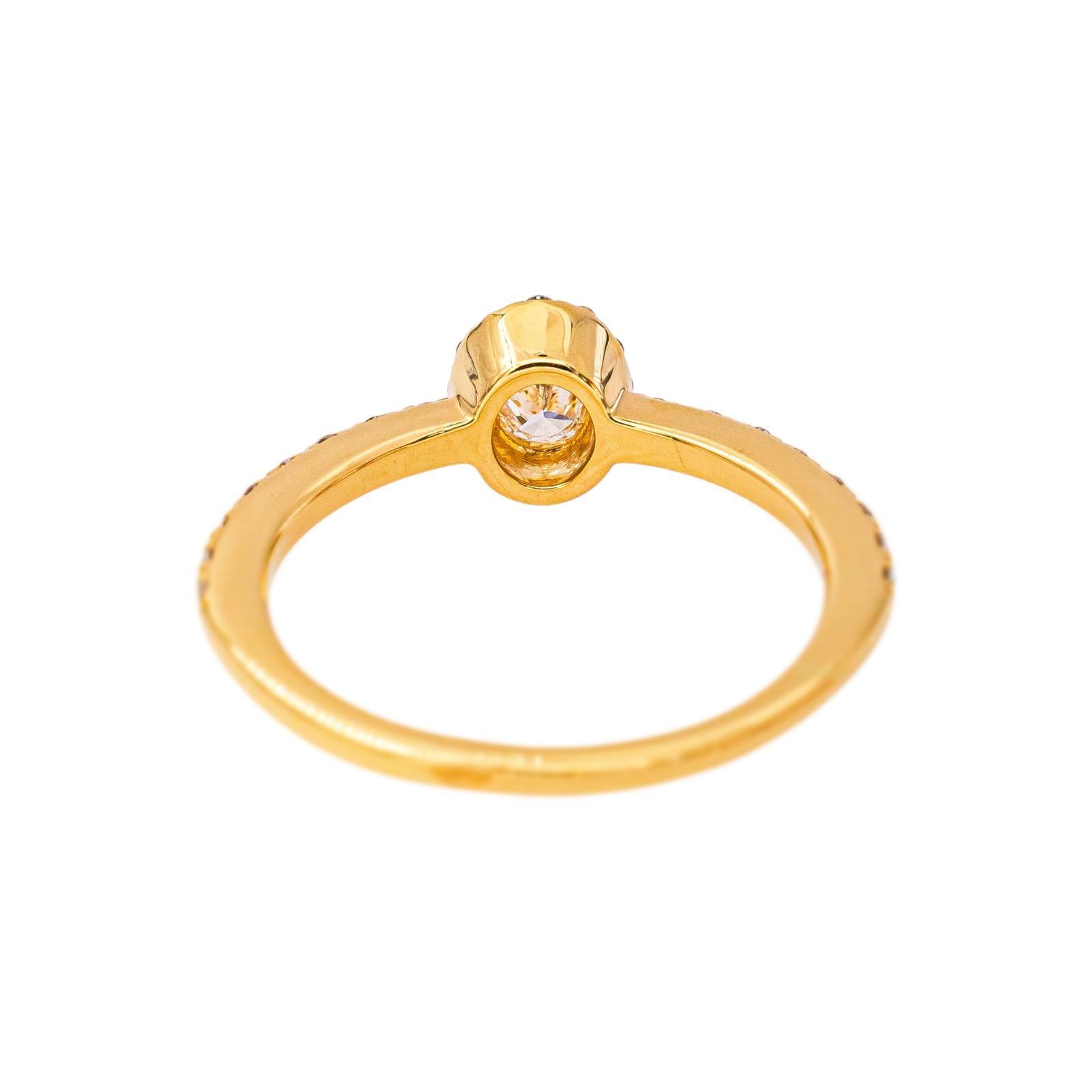 Bague Pompadour Or jaune Diamant