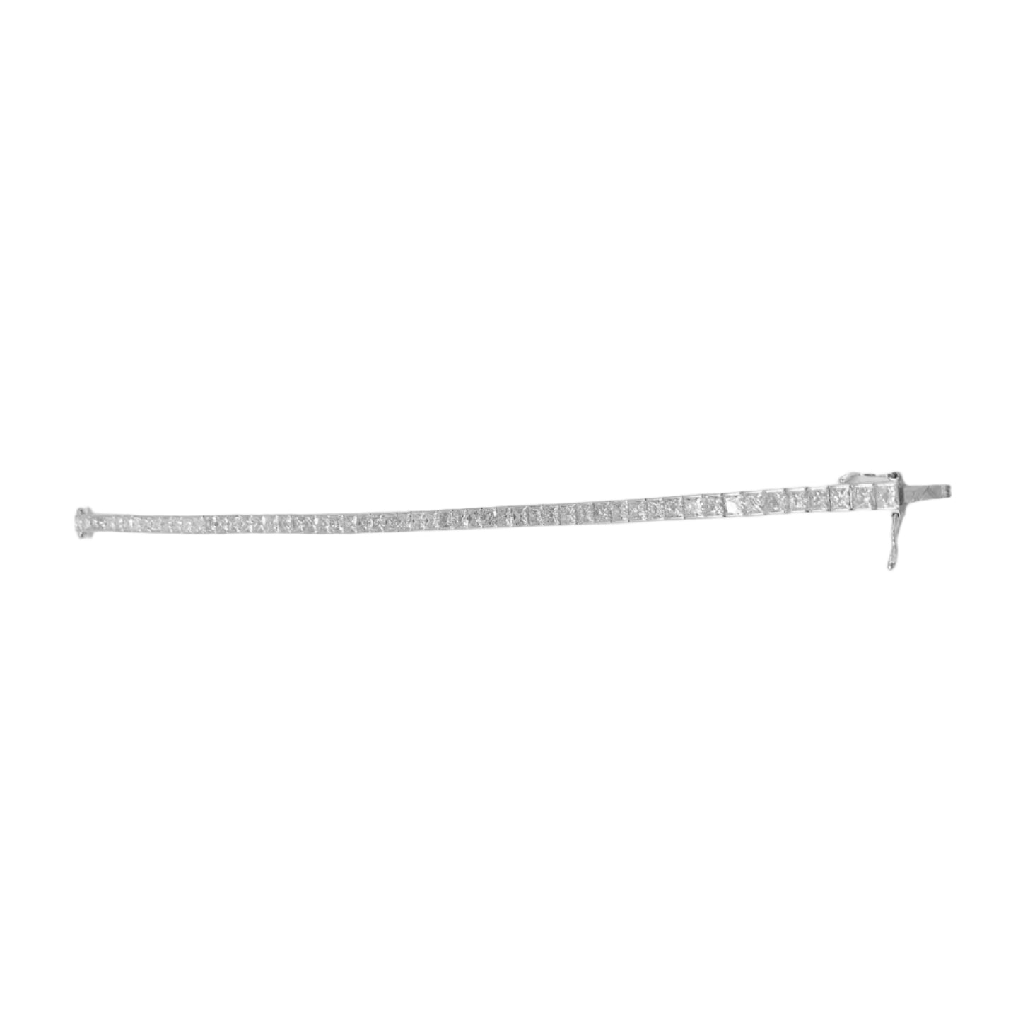"Ligne" Bracelet in White Gold and Diamonds