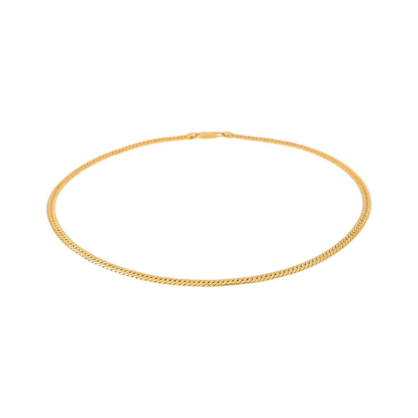 Yellow Gold English Link Necklace