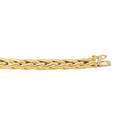 Caplain Necklace Palm Leaf Link Yellow gold