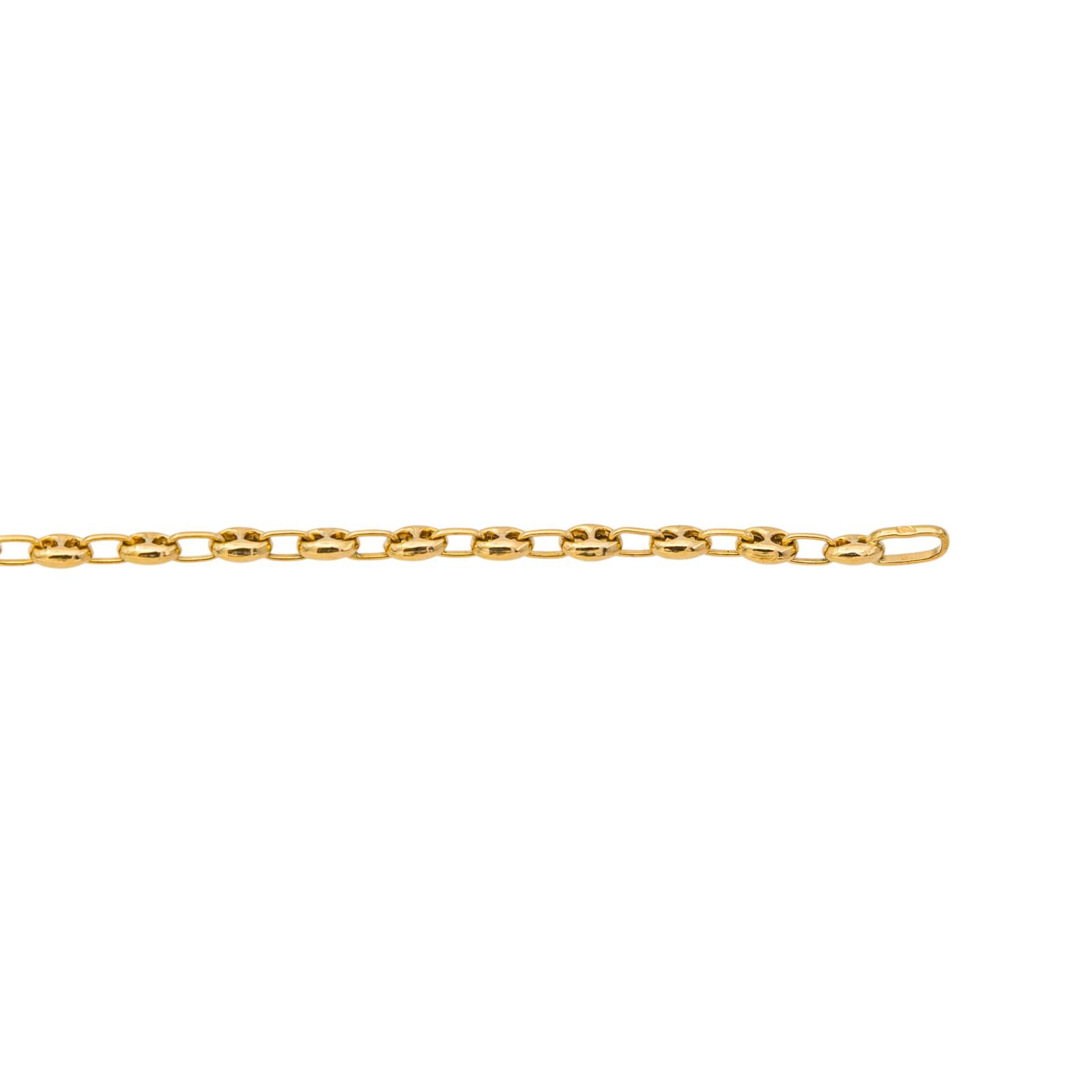 Yellow Gold Coffee Bean Necklace