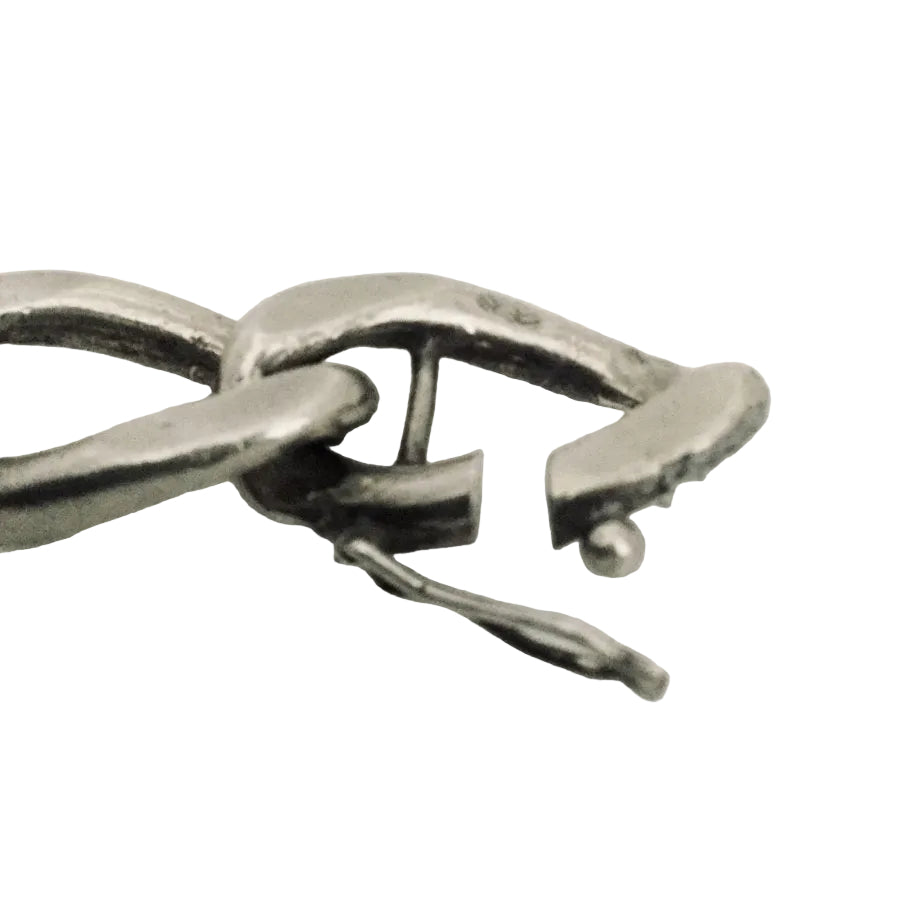 Silver Bracelet with Link Curb bracelet