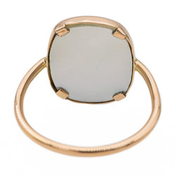 Ginette NY Bague White mop antique Or rose Nacre