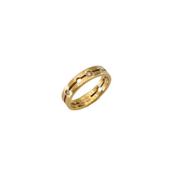 DINH VAN "Pulse" PM Ring in Rose gold and Diamonds