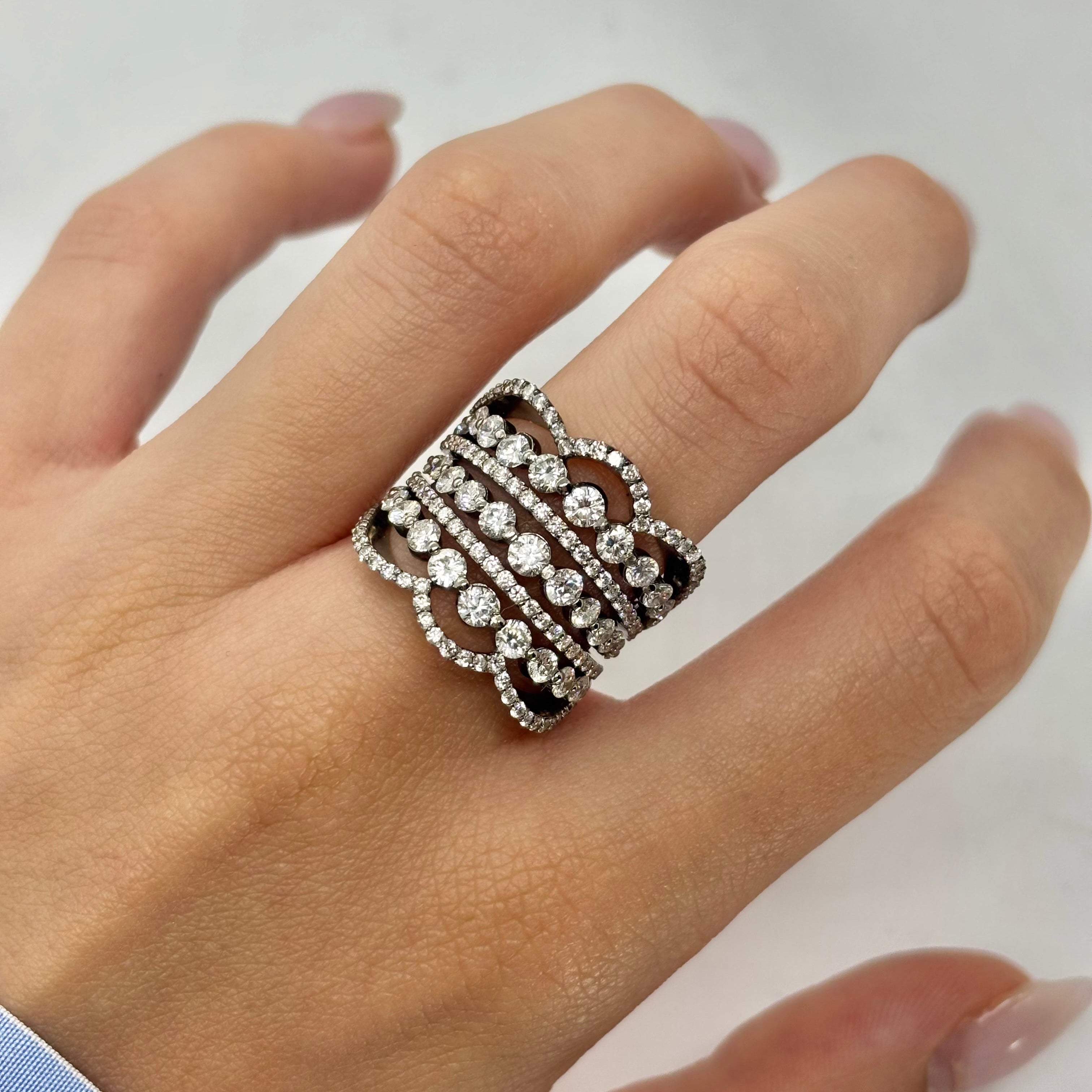 White Gold and Diamond Ring