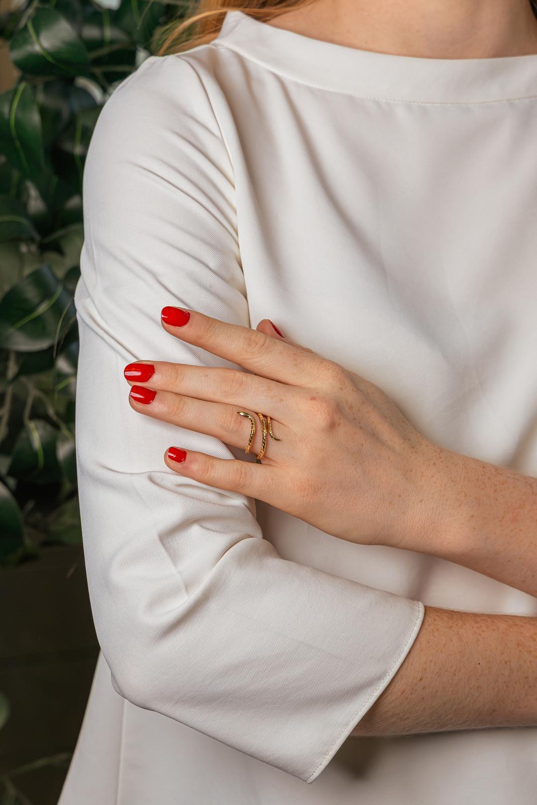 Yellow Gold Snake Ring