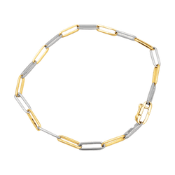 Bracelet Dinh Van vintage, two golds.