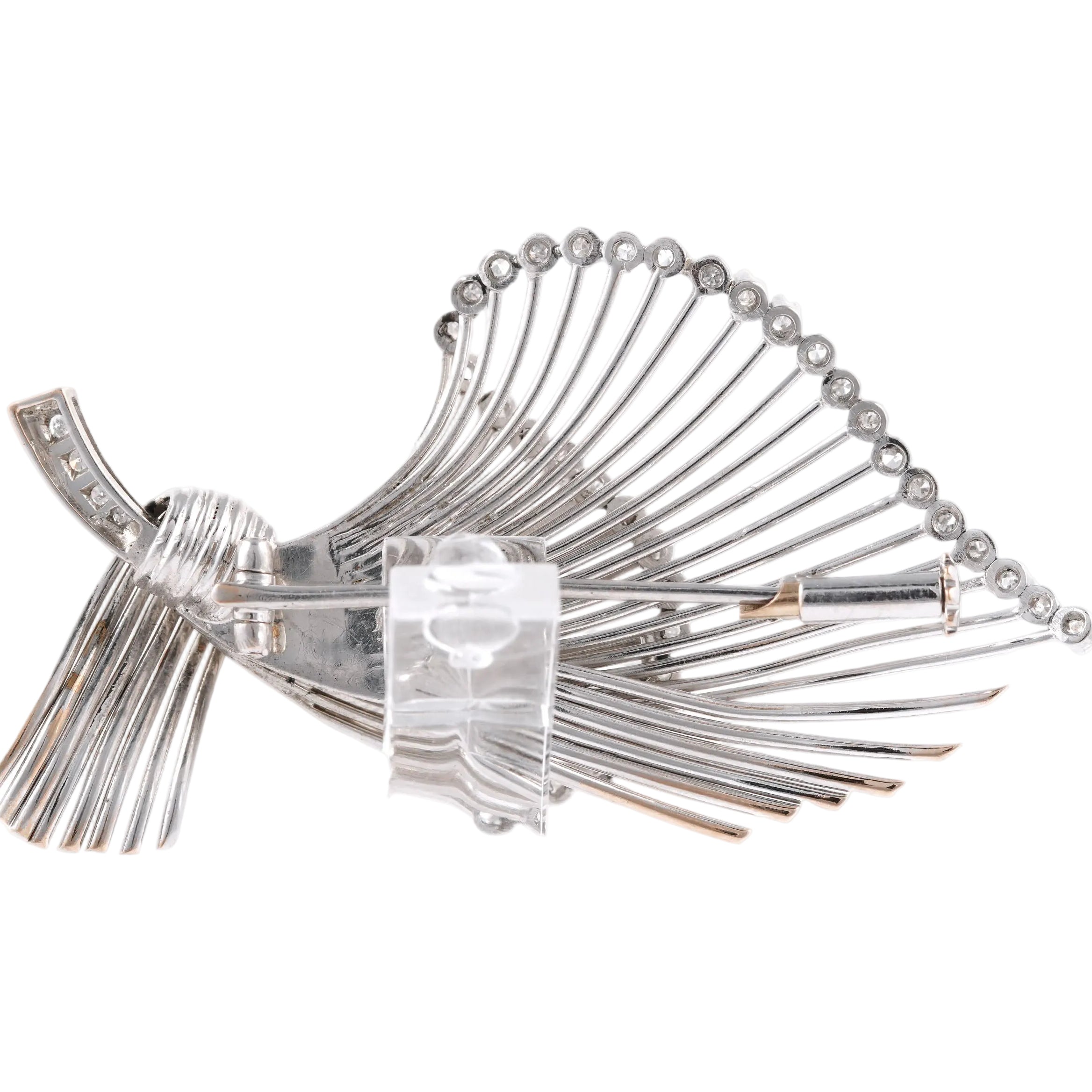 White Gold and Diamond Brooch