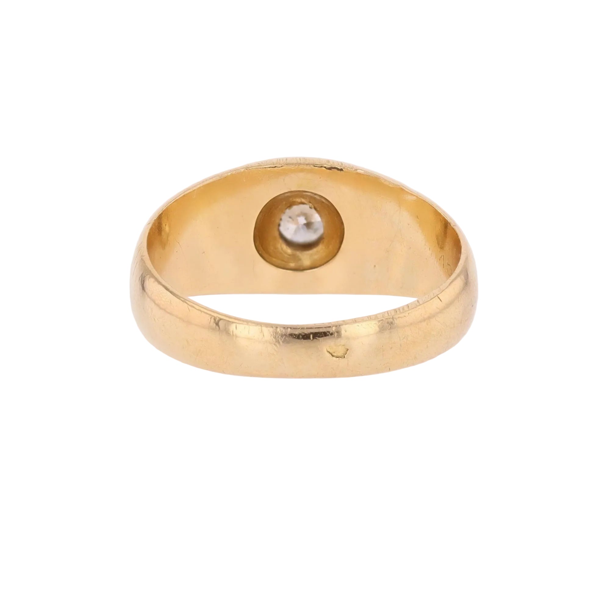 Yellow gold and diamond Bangle Ring