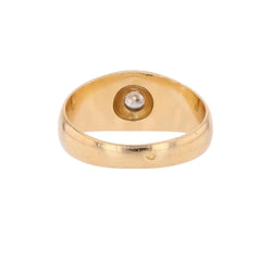 Yellow gold and diamond Bangle Ring