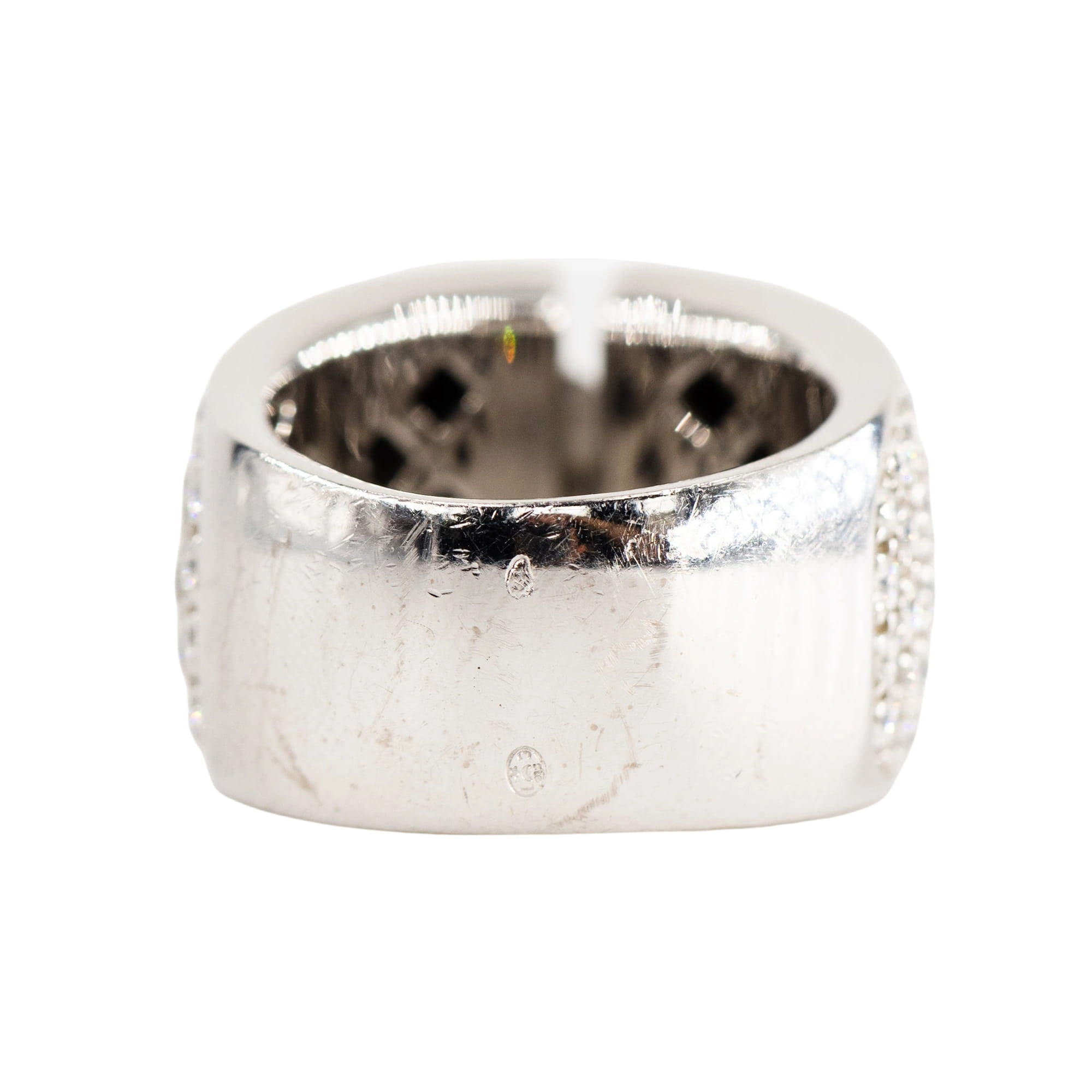 CHAUMET "Liens XL" Band Ring in white gold and diamonds